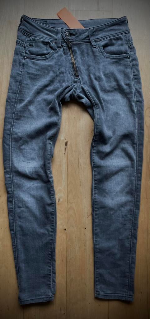 G Star Lynn Zipp Mid Skinny jeans W26 L32 grijs, Kleding | Dames, Ophalen of Verzenden, Zo goed als nieuw, Grijs, W27 (confectie 34) of kleiner