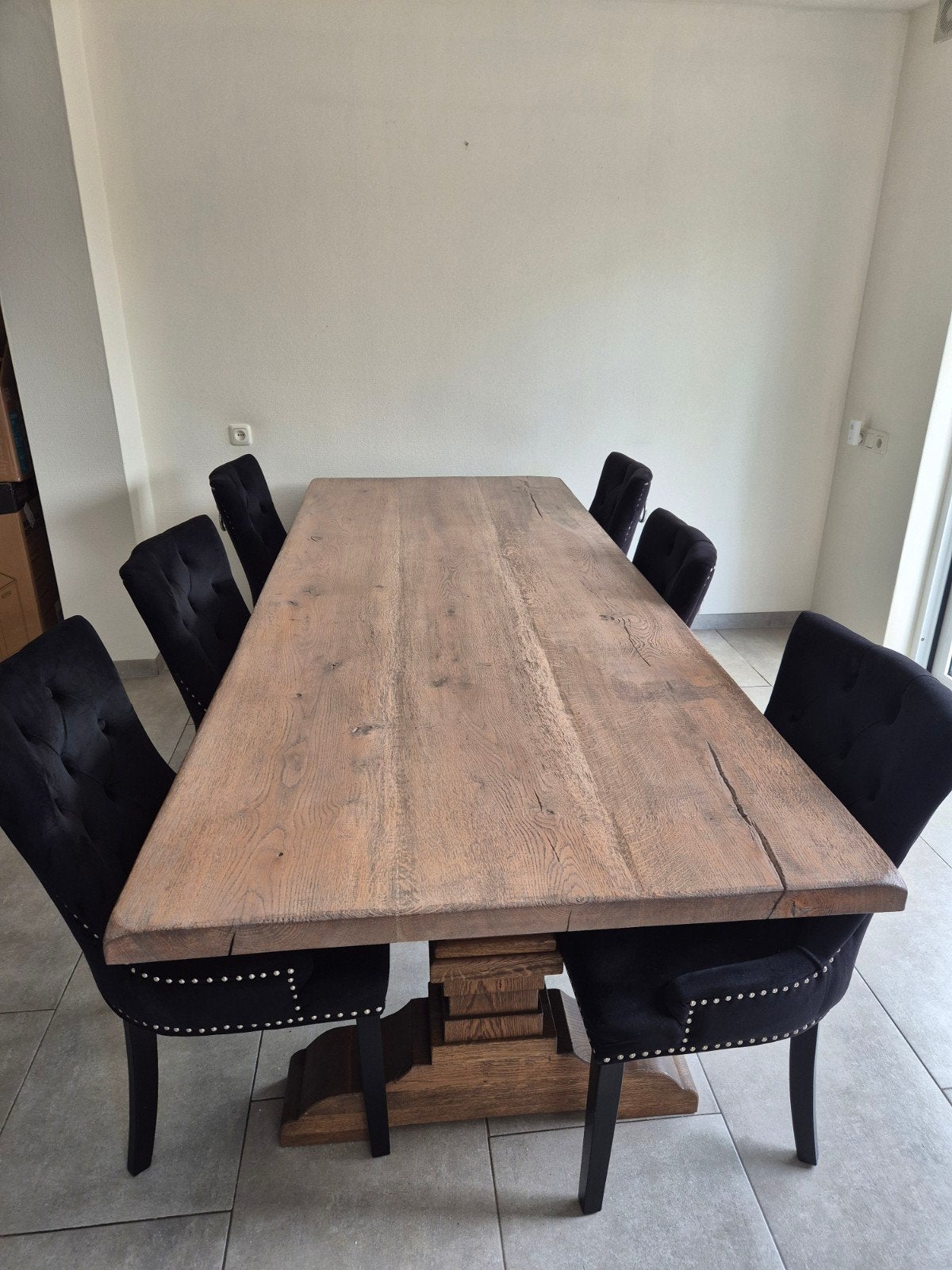 zeer mooie klooster tafel, Huis en Inrichting, 200 cm of meer, Zo goed als nieuw, Rechthoekig, 50 tot 100 cm