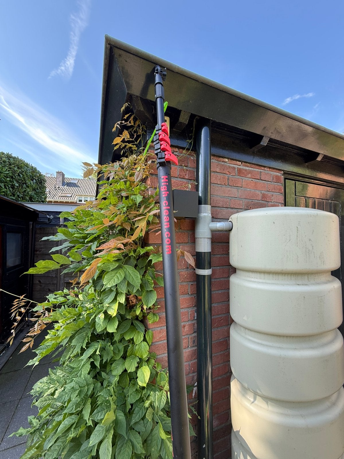 Telescopische carbon stok, High Clean 11 meter, Ophalen