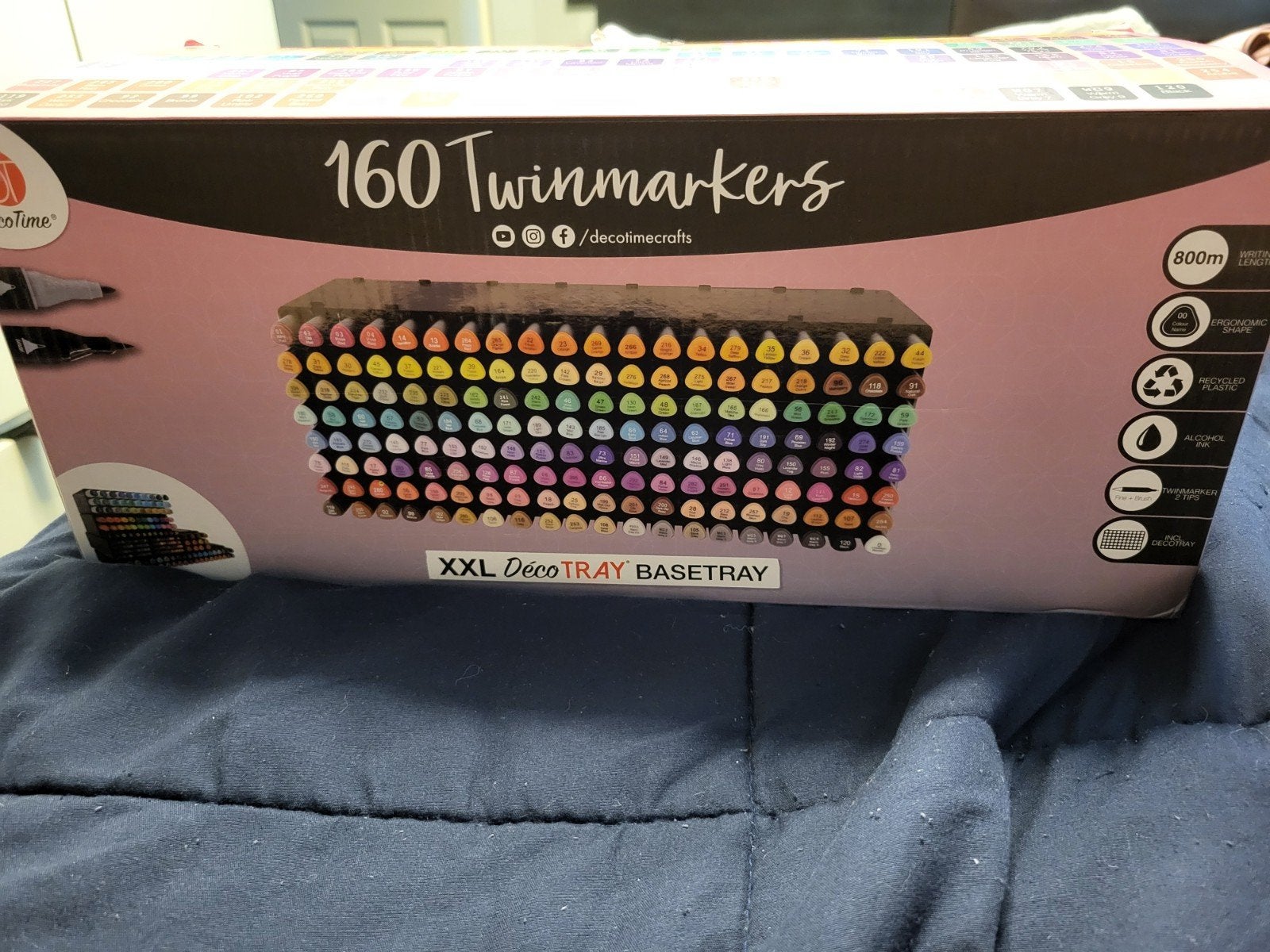 160 decotime twinmarkers alcohol, Hobby en Vrije tijd, Tekenen, Ophalen of Verzenden, Nieuw