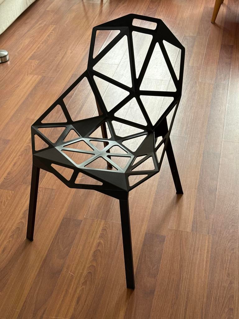 Magis Chair One Konstantin Grcic Zwart - Perfecte Staat, Huis en Inrichting, Stoelen, Ophalen, Zwart, Zo goed als nieuw, Metaal