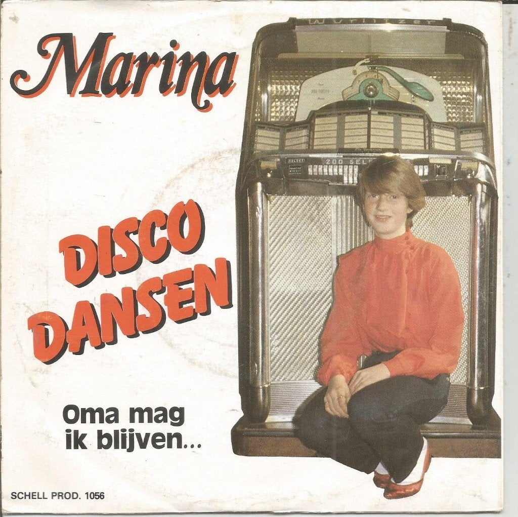 VERKOCHT Marina – Disco Dansen (1982), Gebruikt, Fotohoes, 7 inch, 1980 - 1989