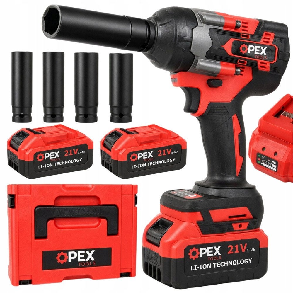 Krachtige Accu Slagmoersleutel 700Nm – Brushless – 2 Accu’s, Nieuw, Ophalen of Verzenden, Opex, Nvt