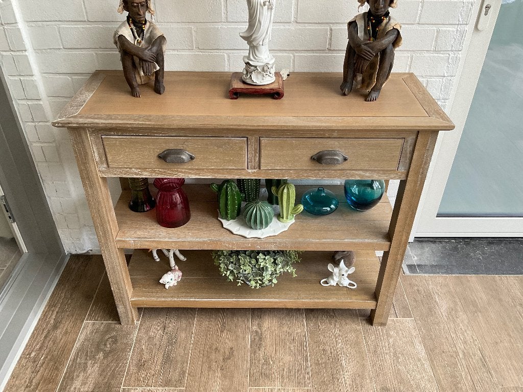Console / Wandtafel / Sidetable, Ophalen, Gebruikt, 100 tot 150 cm, 25 tot 50 cm