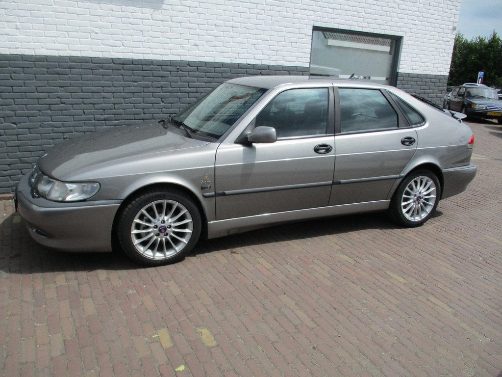 Saab 9-3 2.3t b235r, Auto's, Saab, Gebruikt, Zwart, 4 cilinders, Handgeschakeld
