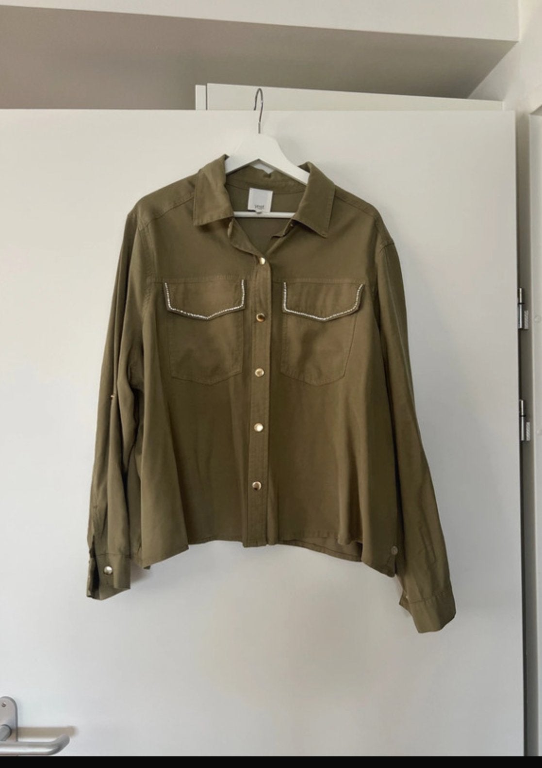 Yest Pak met Steentjes - Jasje Maat 50, Broek Maat 48, Kleding | Heren, Ophalen of Verzenden, Zo goed als nieuw, Groen, Kostuum of Pak
