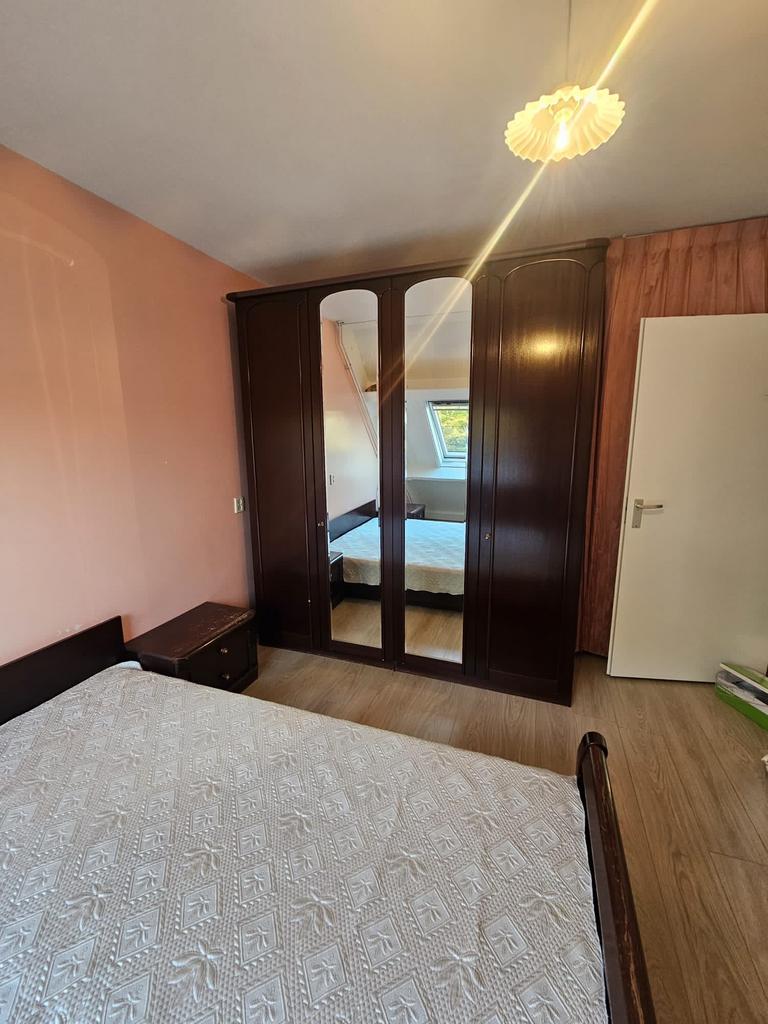 Originele Auping Eikenhout kledingkast en Auping bed te koop, Ophalen of Verzenden, Gebruikt, Tweepersoons, Klassiek , Tijdloos