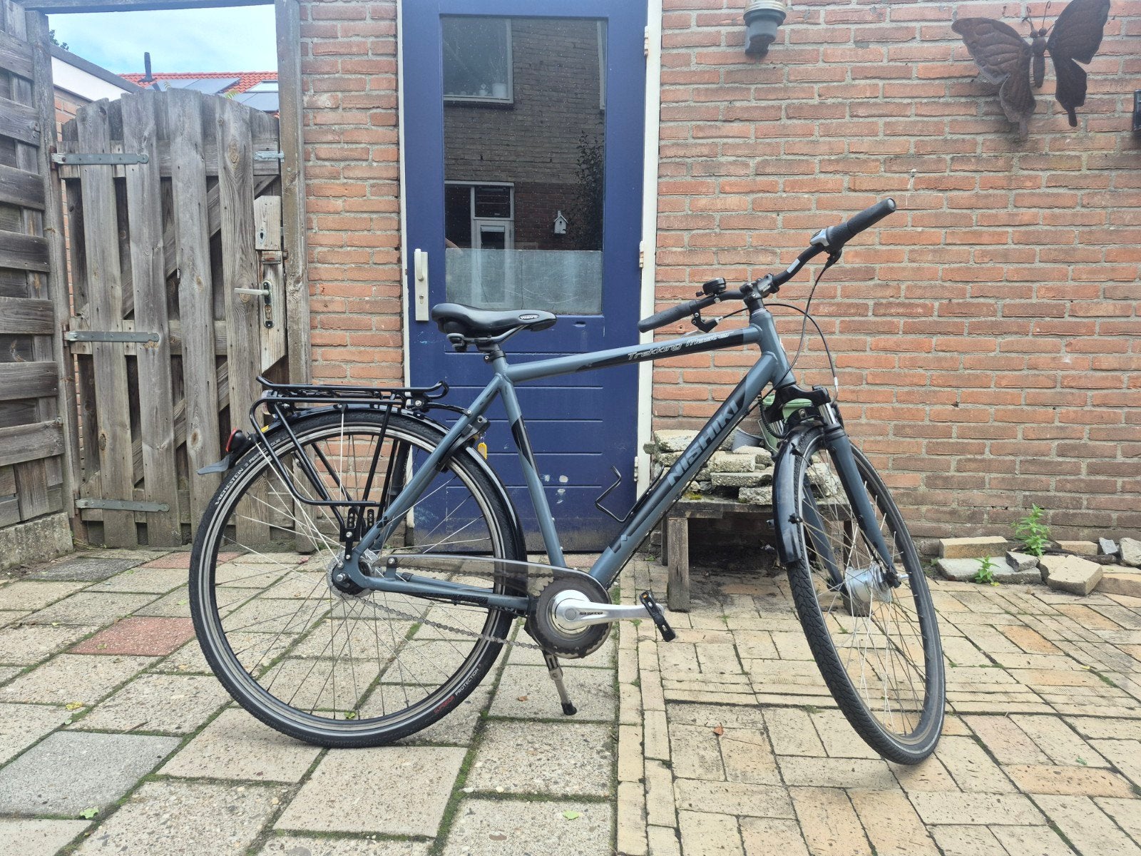 Nishiki Trekking Master, Velgrem, Versnellingen, Zo goed als nieuw, 57 tot 61 cm