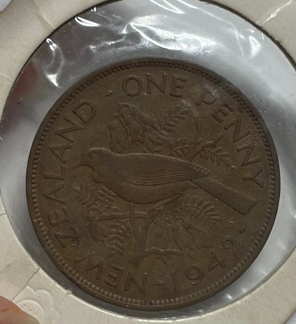 1 penny Nieuw Zeeland 1942, Postzegels en Munten, Munten | Oceanië, Ophalen of Verzenden