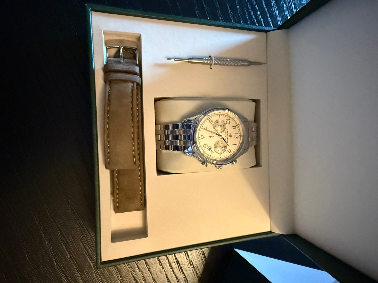 Lucien Rochat heren horloge, Sieraden, Tassen en Uiterlijk, Ophalen, Zo goed als nieuw, Overige merken