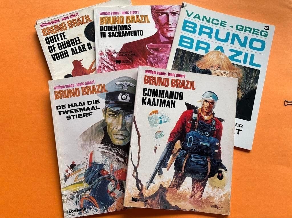 Bruno Brazil Stripboeken Collectie, Boeken, Meerdere stripboeken, Ophalen of Verzenden, Gelezen