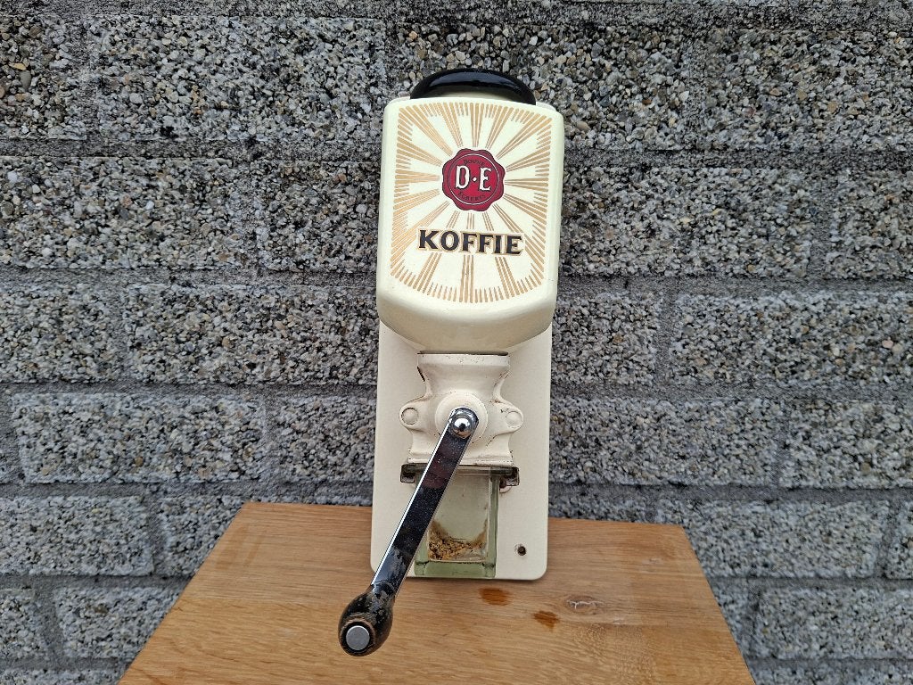nieuwstaat antiek douwe egberts porseleinen koffiemolen, Ophalen of Verzenden