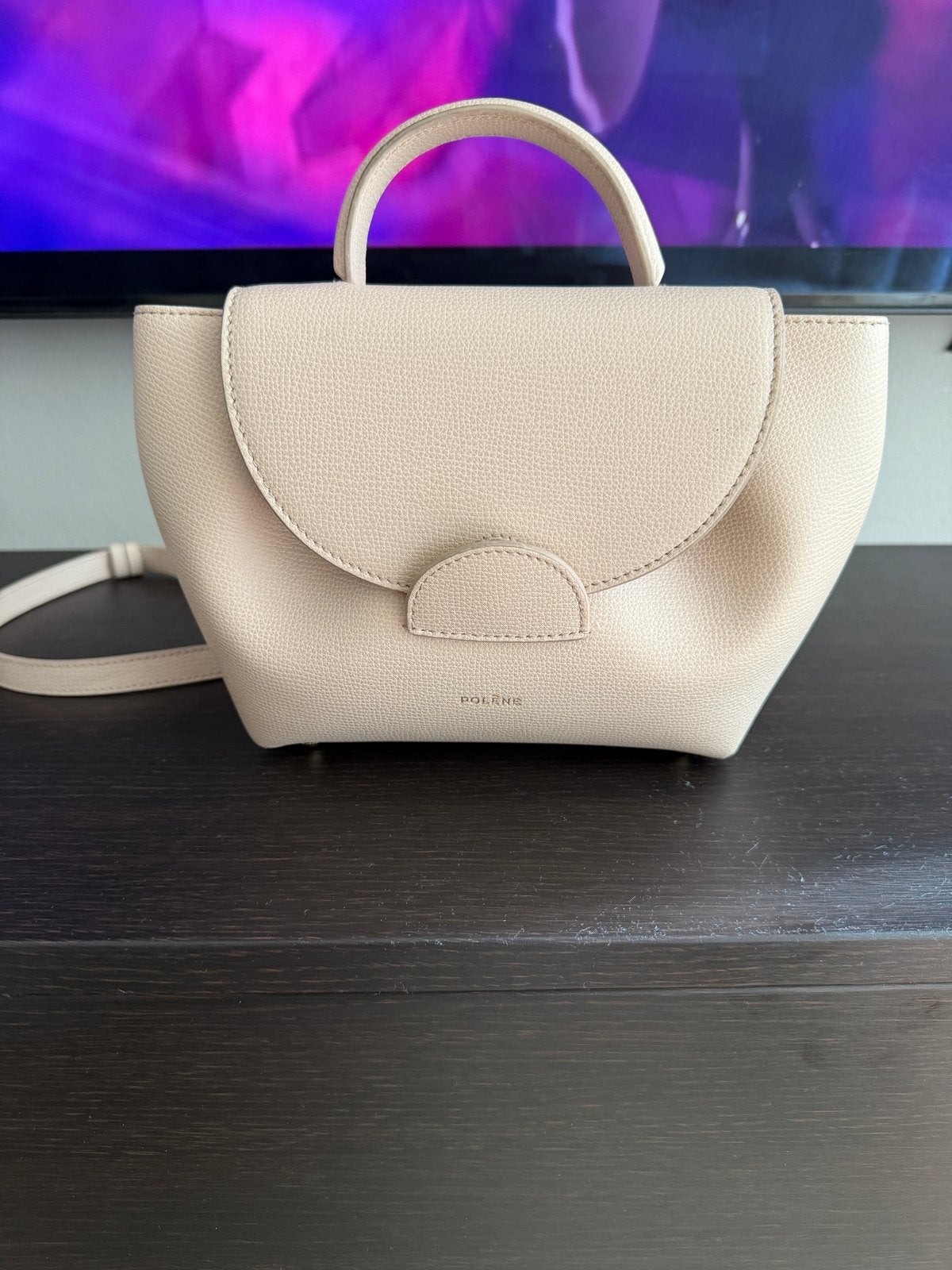 Polène tas - Zo goed als nieuw, Ophalen of Verzenden, Zo goed als nieuw, Beige, Handtas