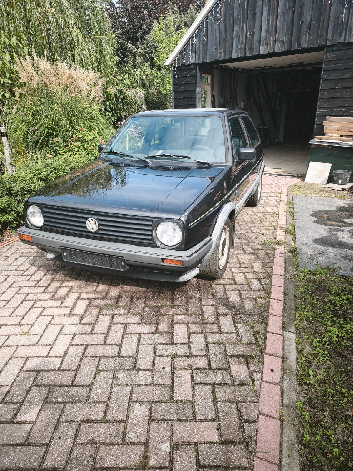 Volkswagen Golf 1.6 CL 51KW U9 1990 Zwart, Voorwielaandrijving, Stof, 4 cilinders, Zwart