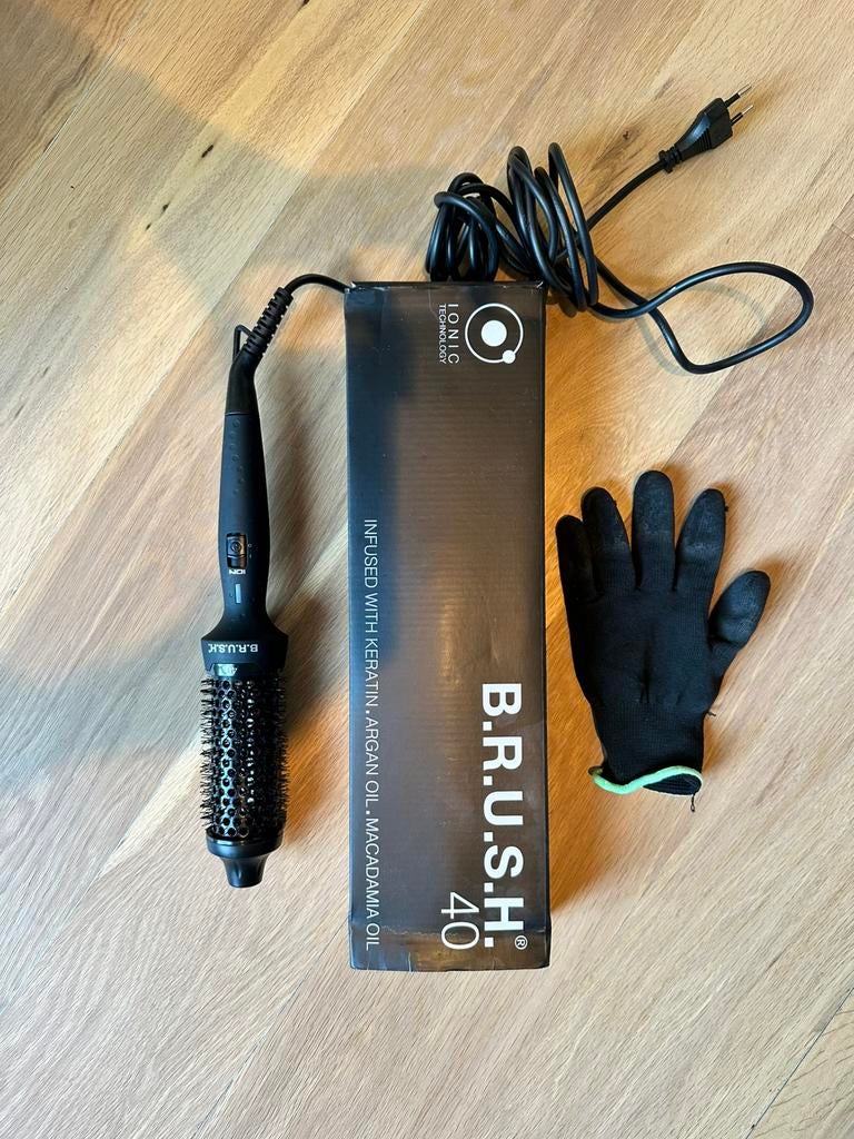 Evryday BRUSH 40 mm Warmteborstel Hittebestendige Handschoen, Ophalen of Verzenden, Zo goed als nieuw, Krultang of Stijltang