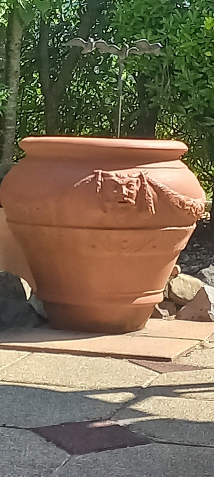 Grote decorative bloempot 60 cm., Tuin en Terras, Bloempotten, Kunststof, 40 cm of meer, Rond, Ophalen of Verzenden