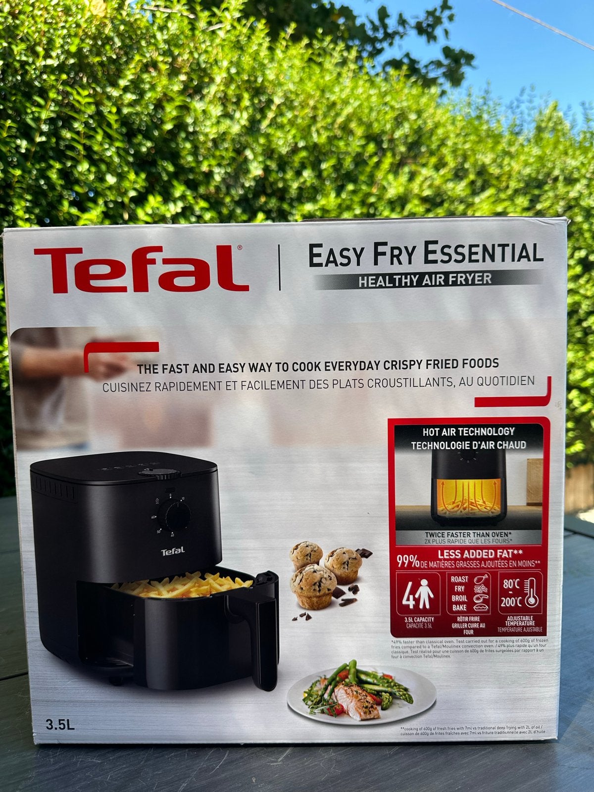 Tefal airfryer - 3.5L, Witgoed en Apparatuur, Frituurpannen, 3 tot 4 liter, Ophalen, Nieuw, Uitneembare binnenpan