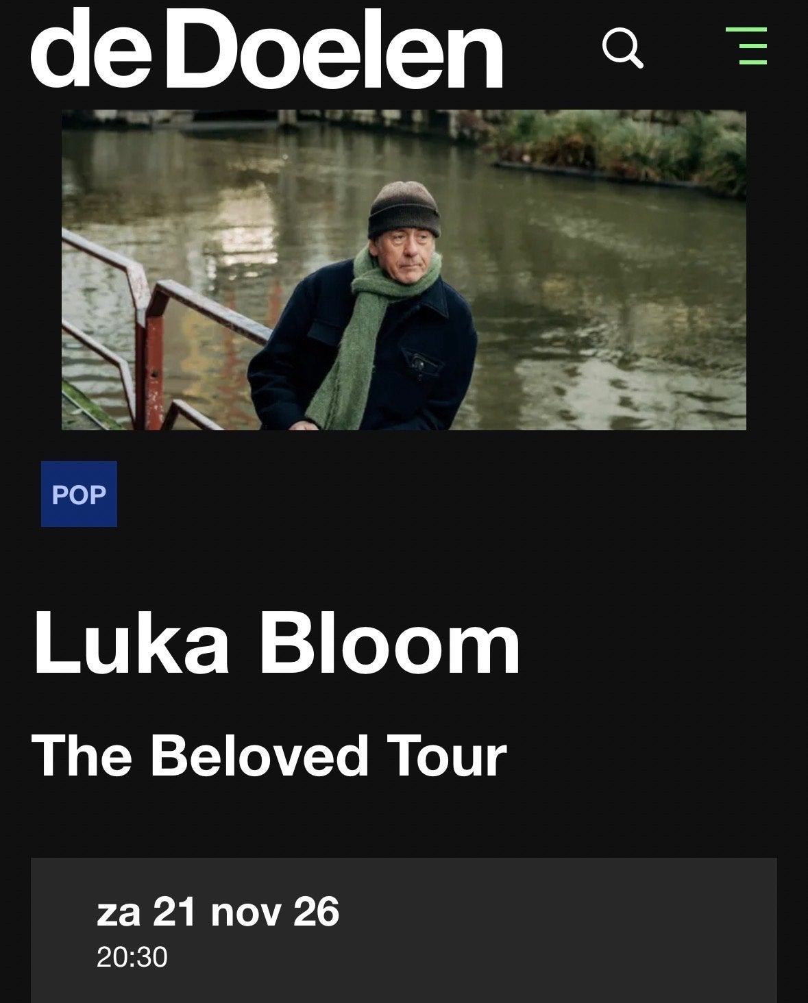Luka Bloom twee tickets Rotterdam, Tickets en Kaartjes, Twee personen