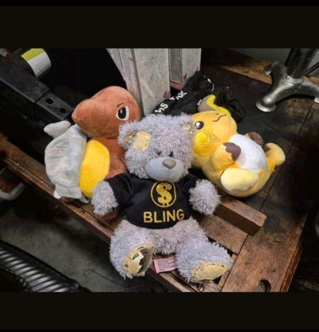 Pokémon-knuffels en een "Bling"-beer, Ophalen of Verzenden, Nieuw, Beer
