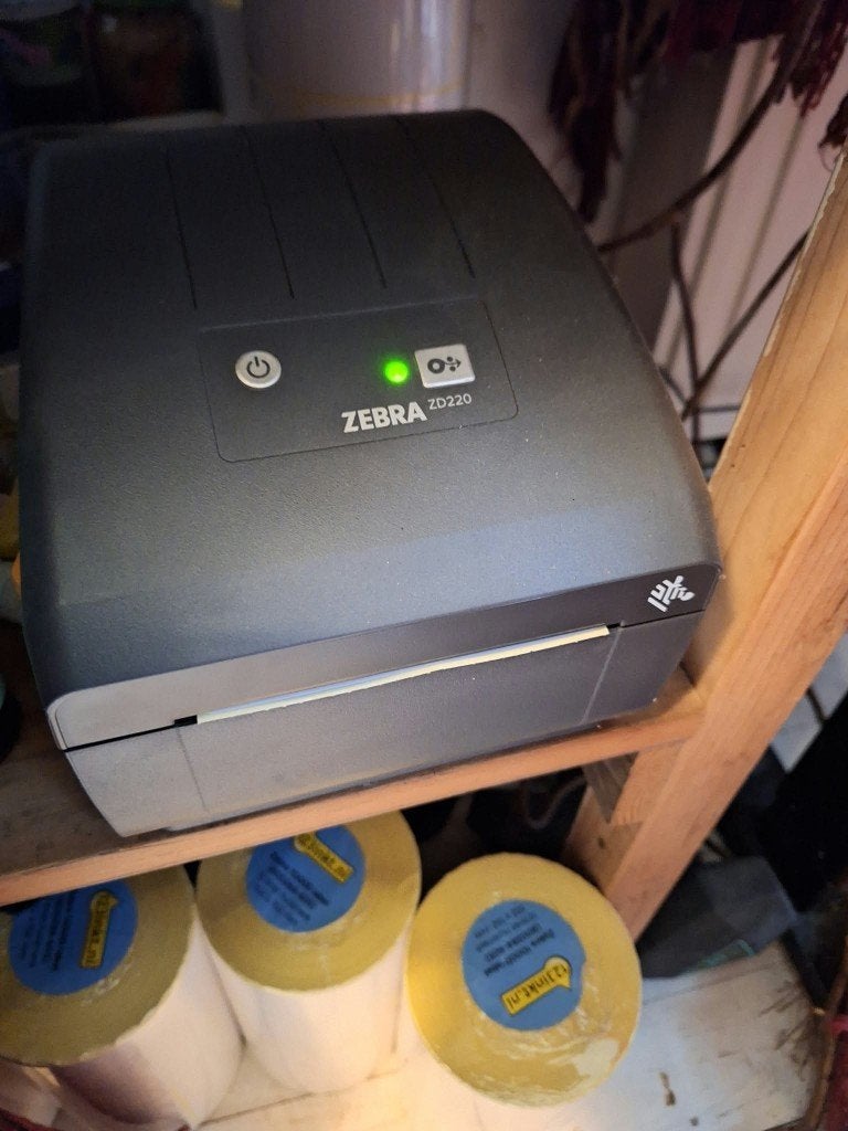 Zebra ZD220d direct thermal labelprinter met usb + 11 rollen, Computers en Software, Ophalen, Zo goed als nieuw, Etiket, Zebra