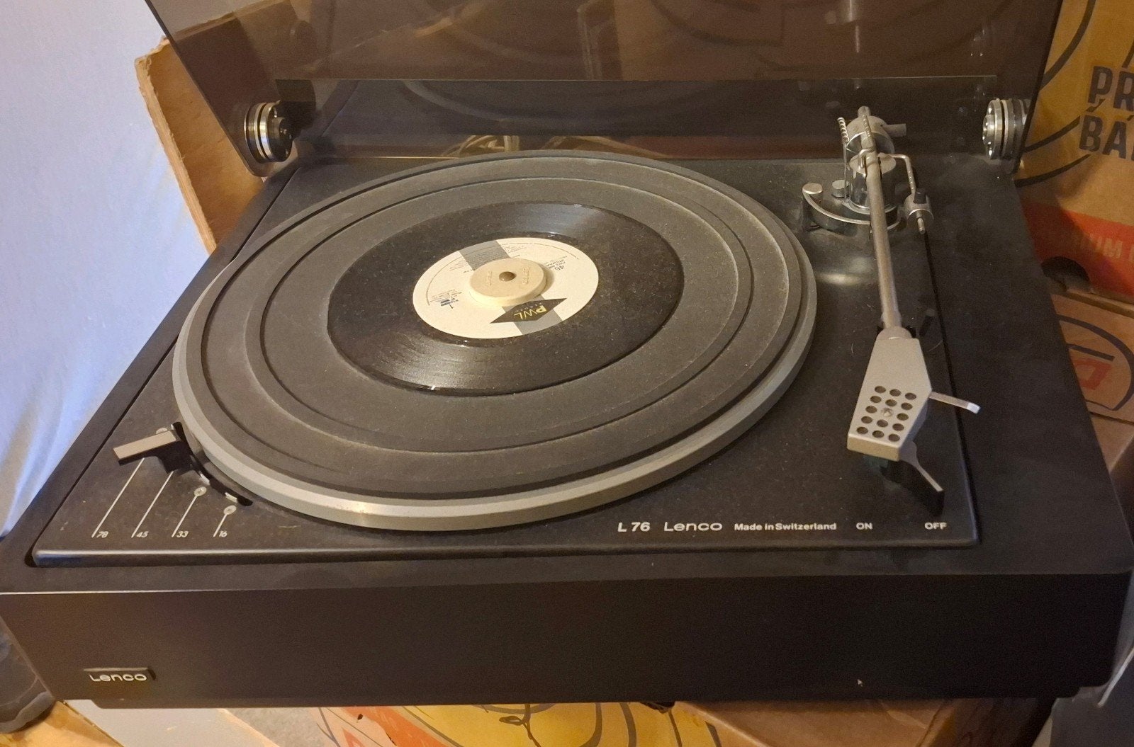 Lenco L76 Platenspeler - Made in Switzerland, Ophalen of Verzenden, Gebruikt, Platenspeler, Overige merken