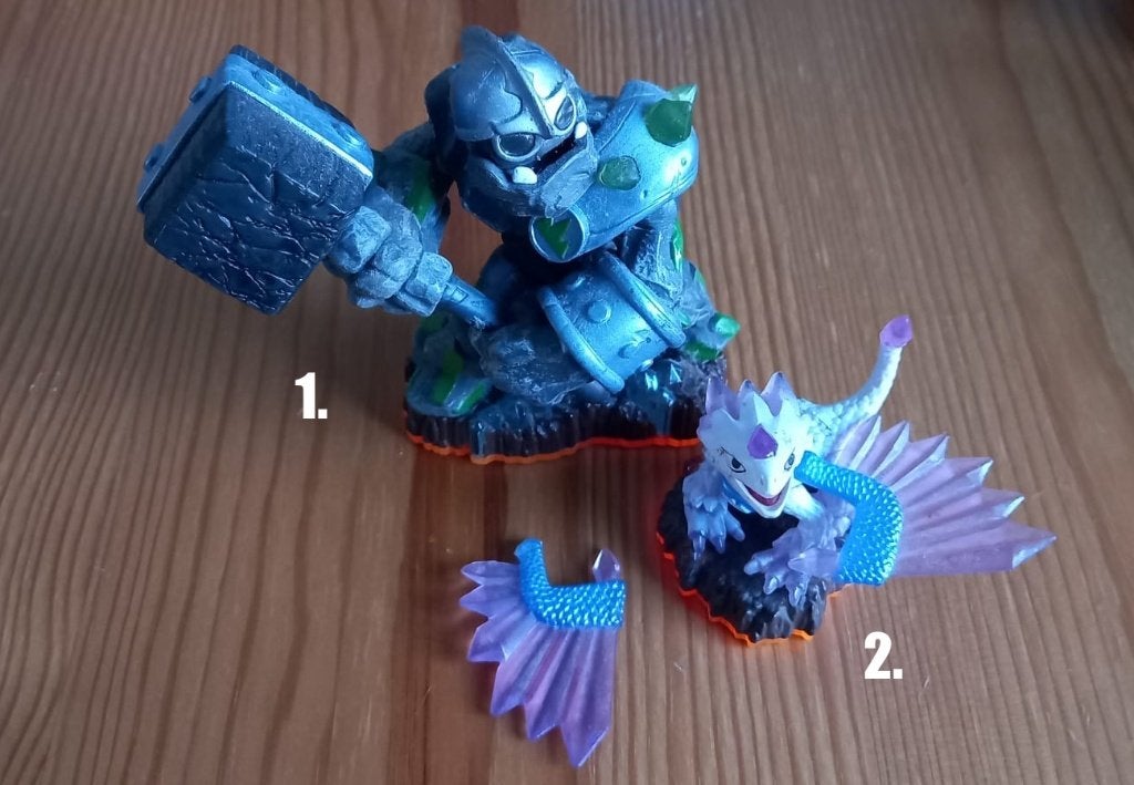 Skylanders Giants - Element Aarde (2x), Avontuur en Actie, Gebruikt, 2 spelers, Ophalen of Verzenden