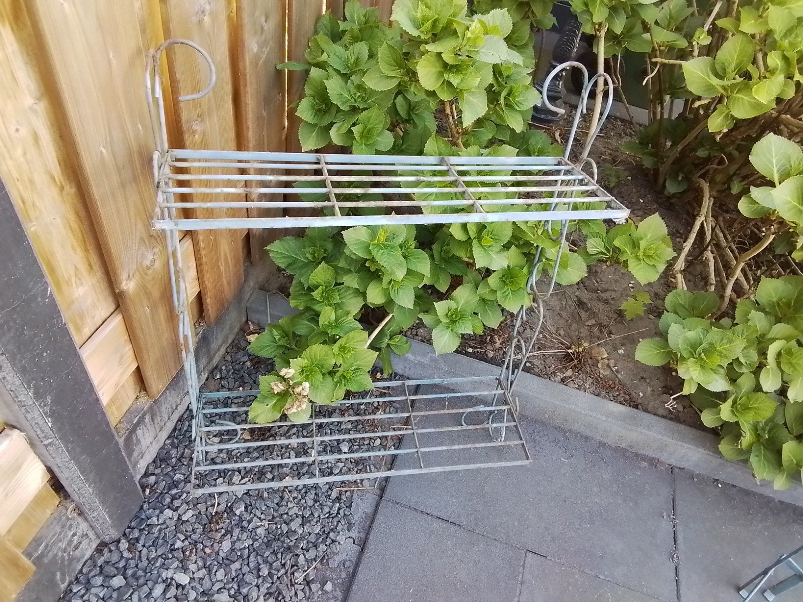 Tuin rek, Ophalen