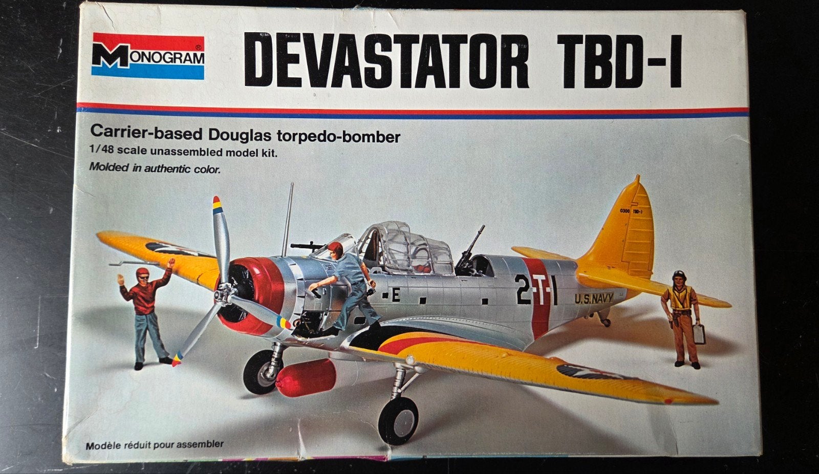 Monogram Devastator TBD-1  1:48 ver aan begonnen, Hobby en Vrije tijd, Modelbouw | Vliegtuigen en Helikopters, Gebruikt, Vliegtuig