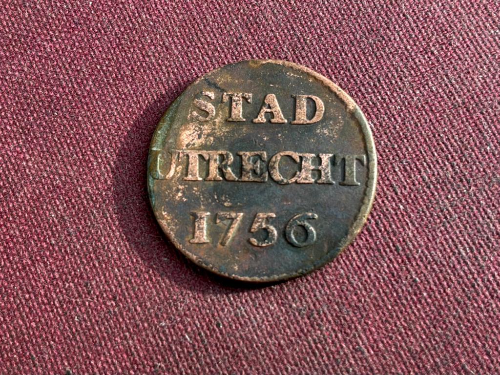 Duit 1756, Postzegels en Munten, Munten | Nederland, Ophalen of Verzenden, Vóór koninkrijk, Overige waardes