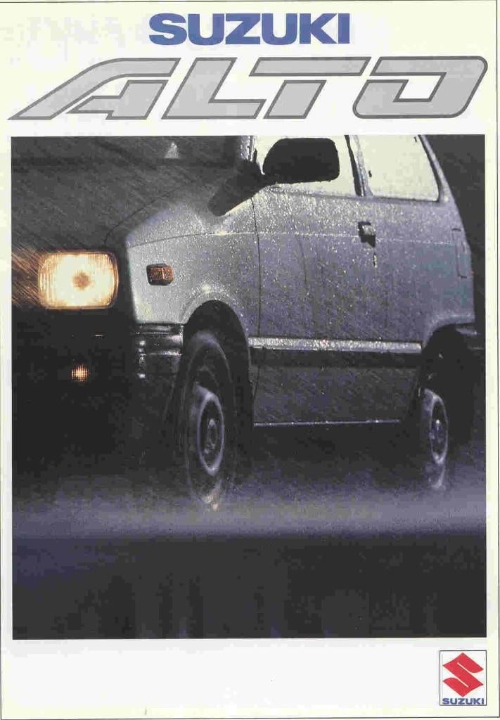 Suzuki Alto (nov. 1986) met bijlage: prijs-/dealerlijst, Ophalen of Verzenden, Nieuw, Overige merken