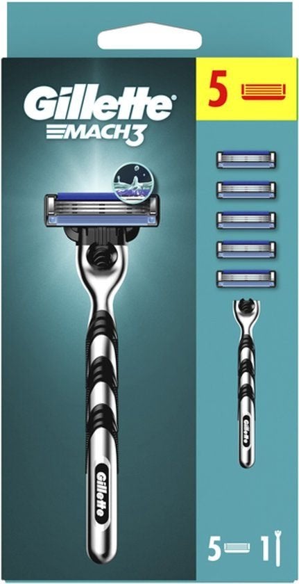 Gillette Mach3 scheersysteem met 5 mesjes, Ophalen, Nieuw, Gehele gezicht
