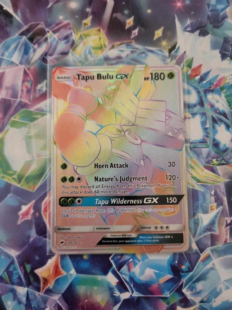 Tapu Bulu GX Pokémon kaart, Ophalen of Verzenden, Zo goed als nieuw, Losse kaart