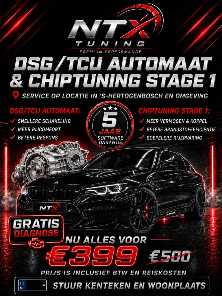 DSG/TCU Automaat & Chiptuning Stage 1 - NTX Tuning, Ophalen