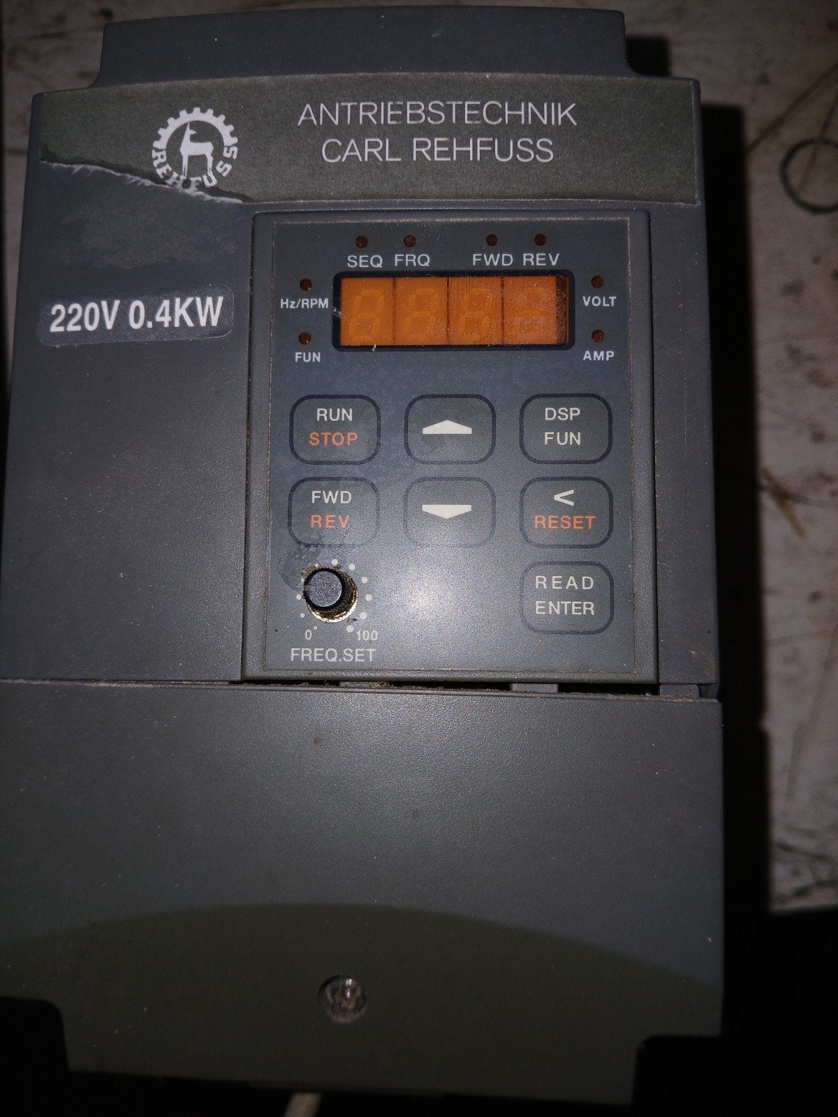 Carl Rehfuss frequentieregelaar 220V 0.4KW, Ophalen of Verzenden