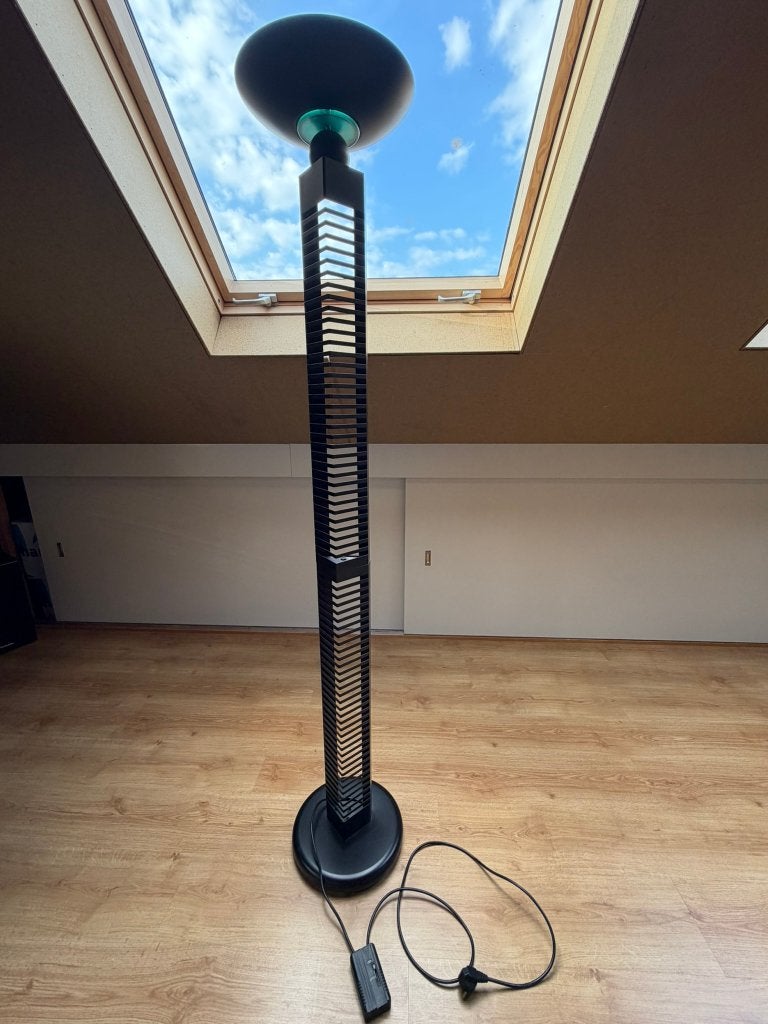 Staande lamp met CD rack, Gebruikt, Overige fittingen, Metaal, 150 tot 200 cm