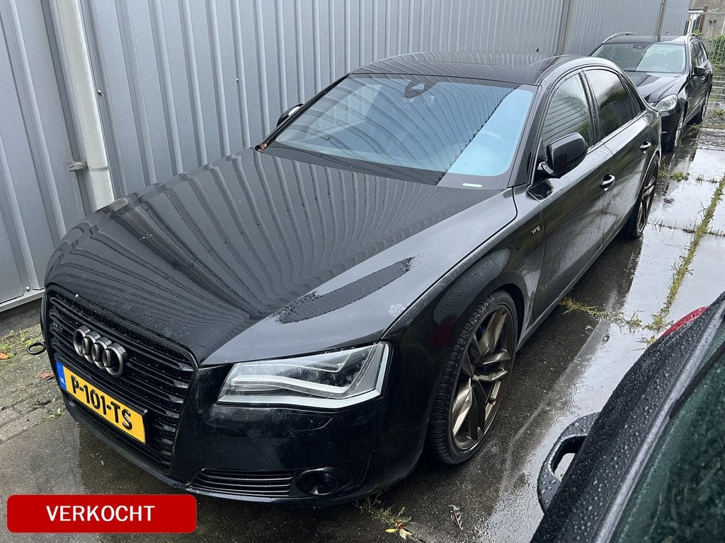 Audi A8 6.3 W12 quattro Lang Pro Line+ | VERSNELLINGSBAK DEF, Auto's, Audi, Automaat, Gebruikt, 12 cilinders, Zwart