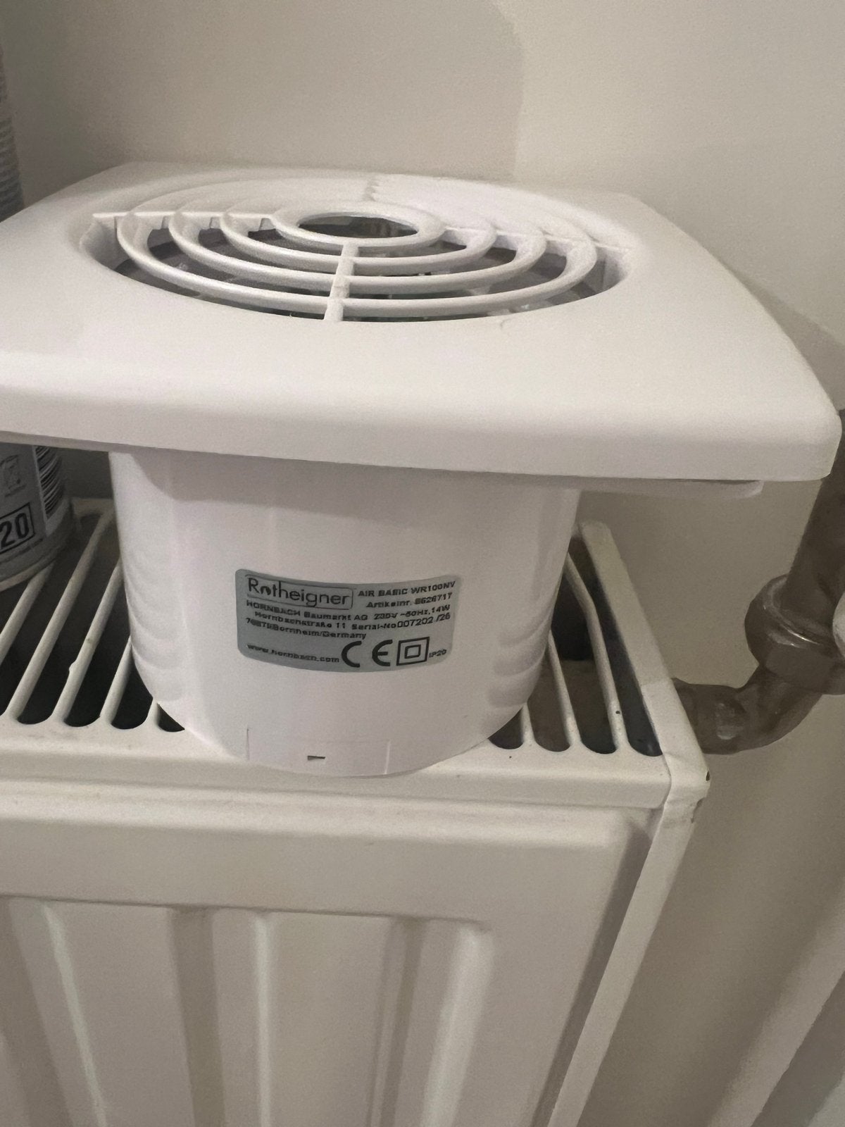 Ratheigner AIR BASIC WH100KV Ventilator/Afzuiger, Ophalen of Verzenden, Gebruikt, Ventilator en Afzuiger
