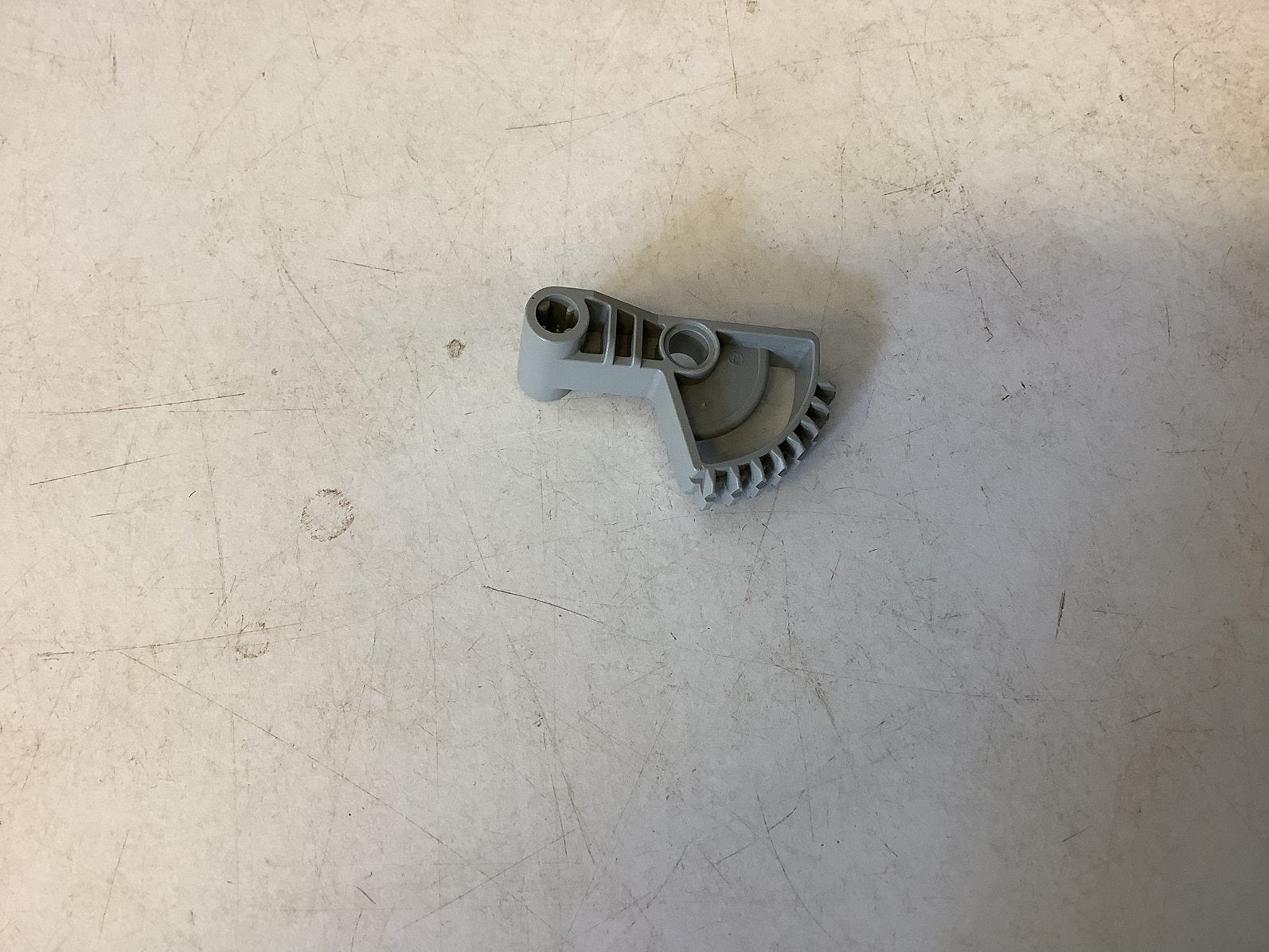 Lego Technic Arm with 1/4 Gear 8 Tooth Double Bevel grijs, Ophalen of Verzenden, Gebruikt, Losse stenen, Lego