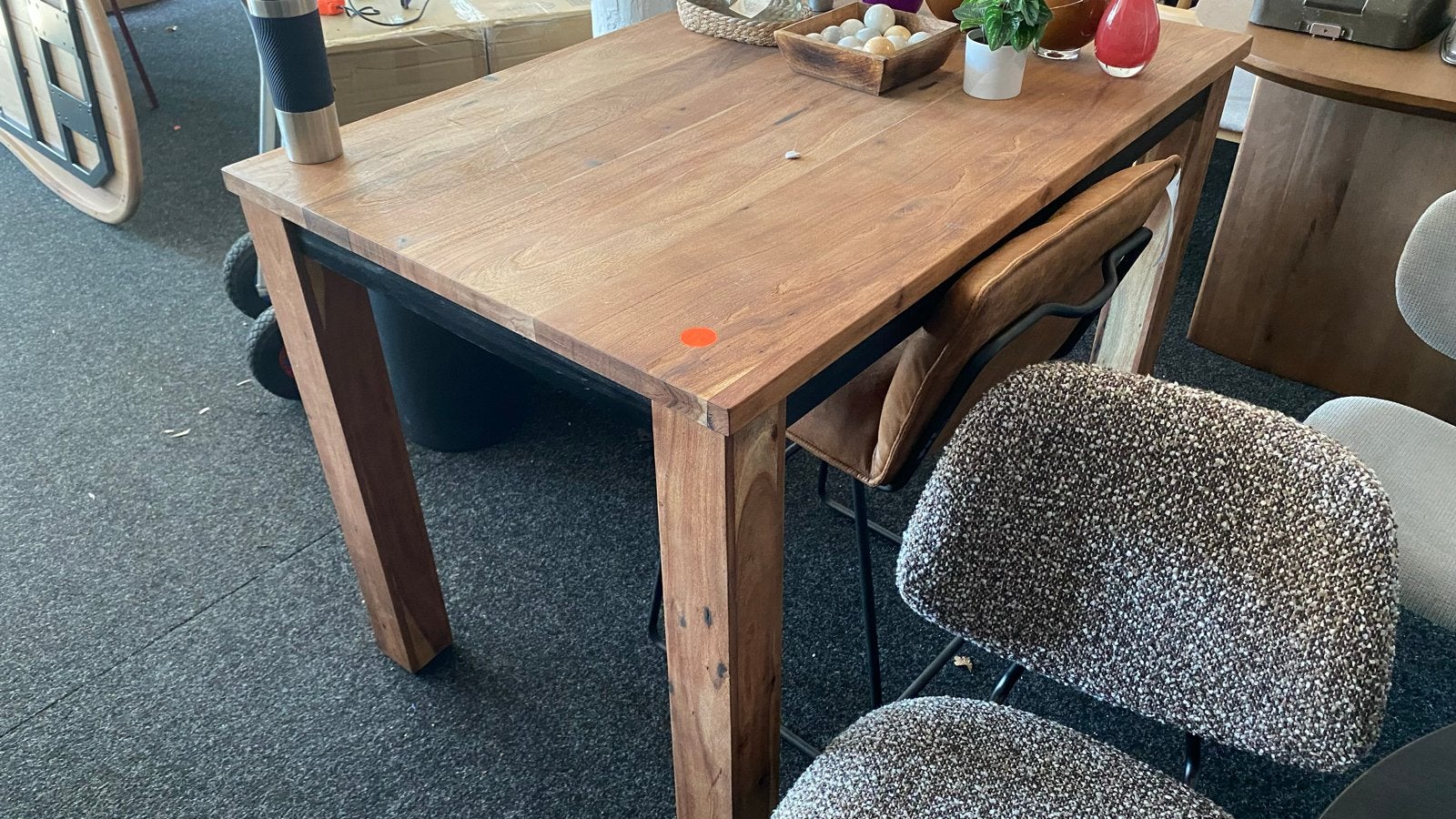 Statafel Bartafel Massief Mangohout 130x81 Nieuw B-keus, Ophalen, Nieuw