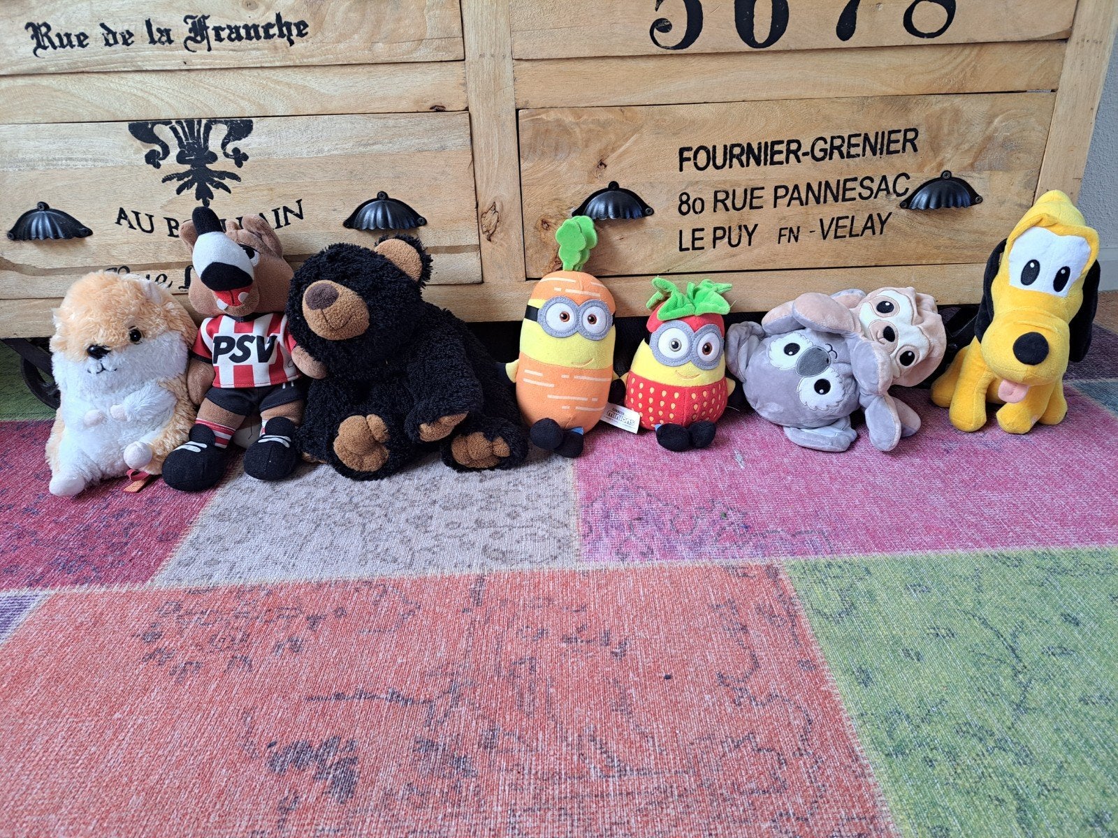 Diverse knuffels: PSV, Minions, Disney Pluto en meer, Kinderen en Baby's, Hamster, Ophalen of Verzenden, Middelgroot (20 tot 80 cm)