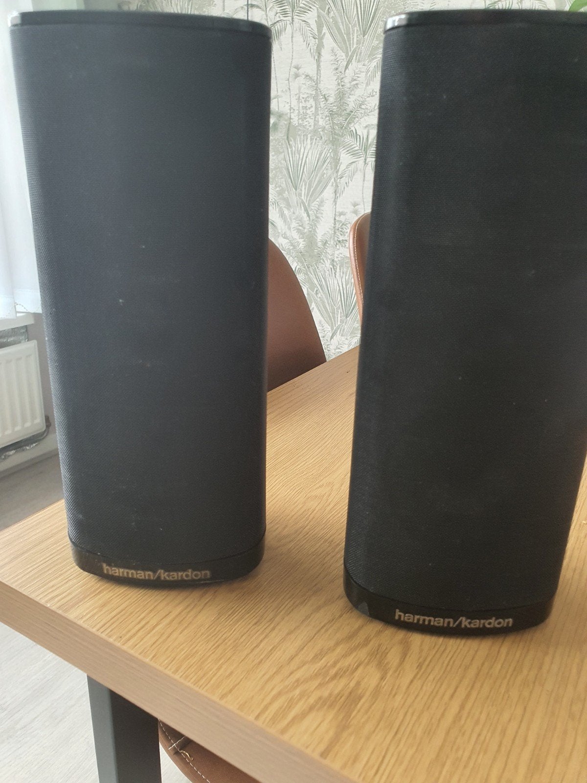 Harman Kardon SAT-TS2BQ Speakers - Set van 2, Gebruikt, Ophalen of Verzenden, Geschikt voor surround/home cinema, Minder dan 60 watt
