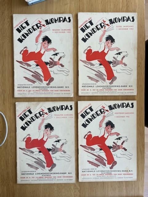 SINTERKLAAS NUMMERS HET KINDERKOMPAS 1951/53/54/56, Boeken, Ophalen of Verzenden, Zo goed als nieuw, Fictie algemeen