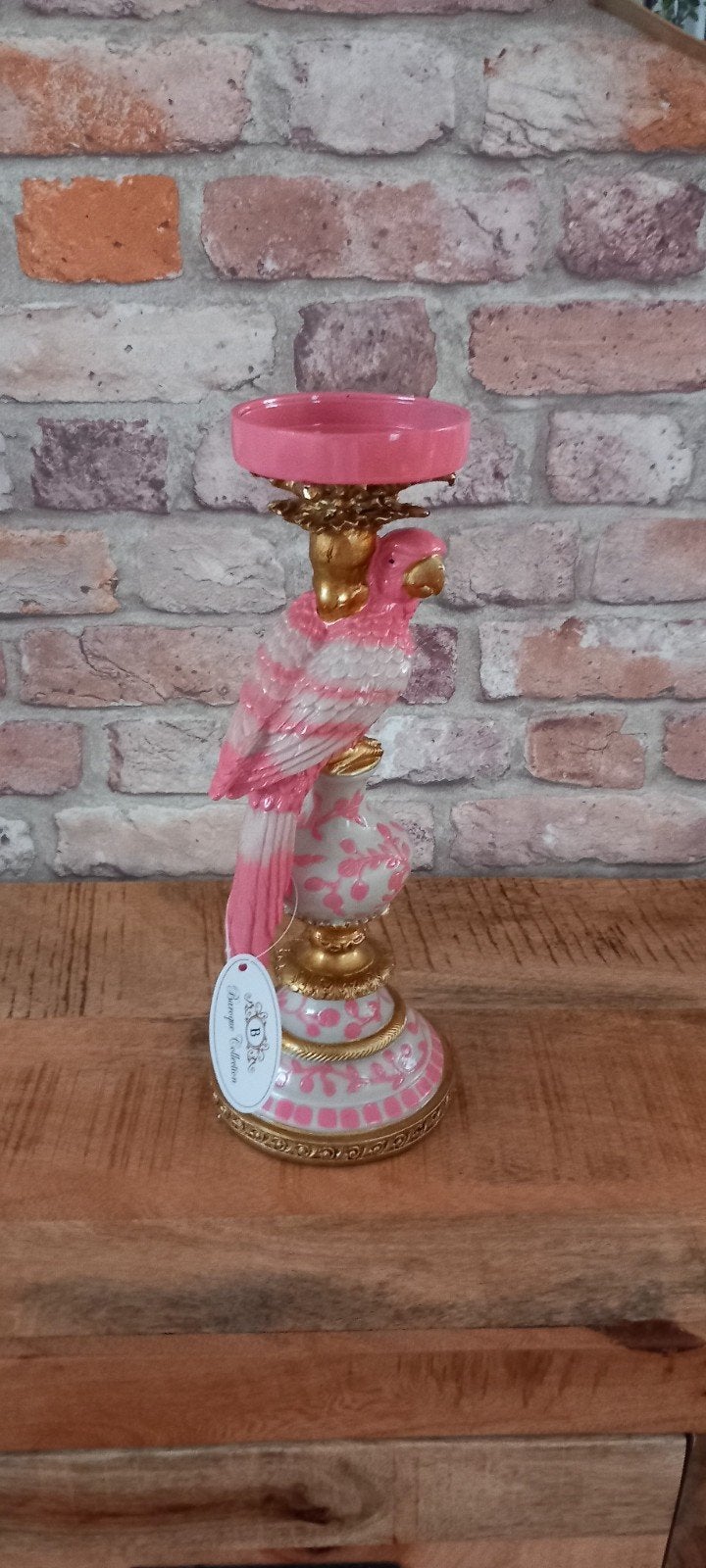Baroque Collection:32cm Papegaai Kandelaar♥️NIEUW♥️, Verzamelen, Beelden en Beeldjes, Ophalen of Verzenden, Nieuw, Dier