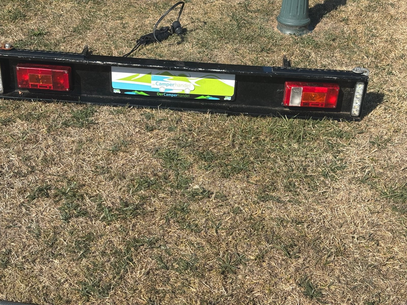 Aluminium lichtbalk, Ophalen, Gebruikt