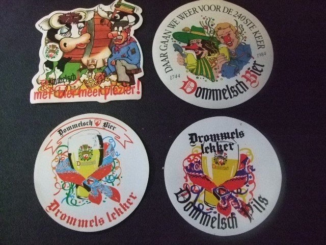Dommelsch bier stickerset (nr.1), Ophalen of Verzenden, Nieuw, Overige typen, Dommelsch