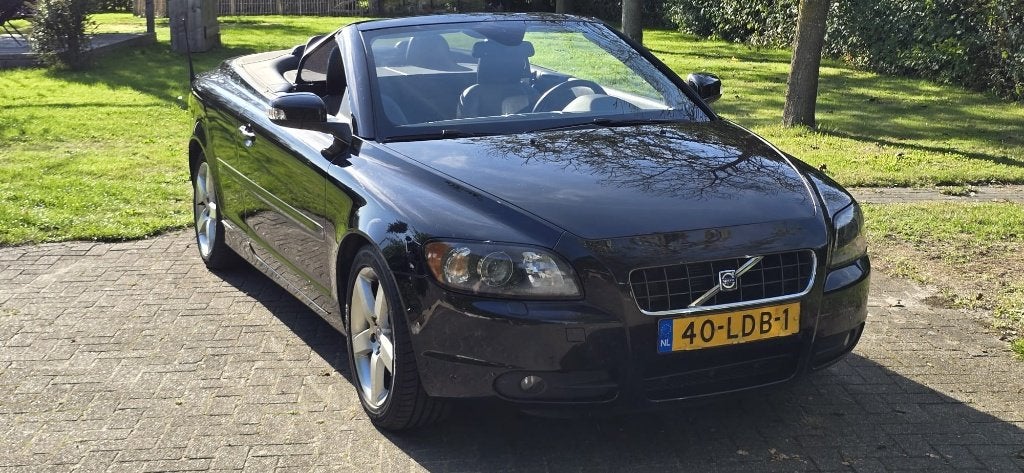Volvo C70 2.4 140PK 2009 Zwart, Auto's, Volvo, Voorwielaandrijving, C70, Zwart, Cabriolet