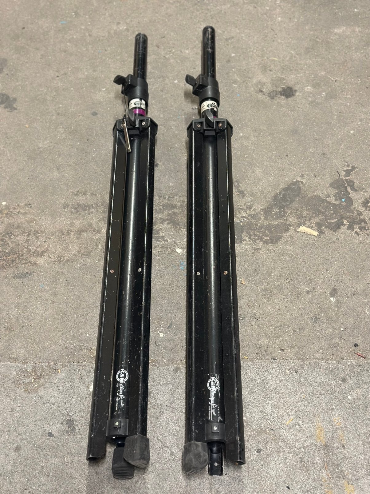 2 stuks K&M speakerstatief, Muziek en Instrumenten, Standaards, Ophalen, Speaker, Gebruikt, K&m