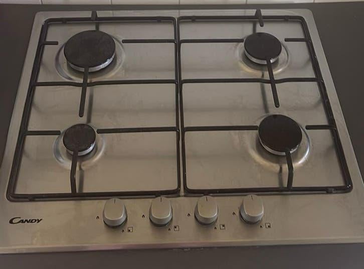 Candy CHW6BRX NL Gasfornuis - 4 Kookzones, Gebruikt, Inbouw, Gas, 4 kookzones
