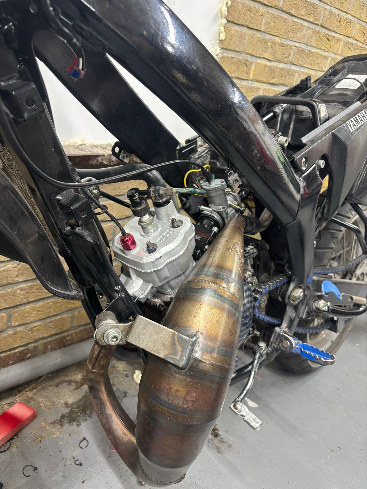 Voca Rookie 50/70cc uitlaat voor Yamaha DT, Ophalen, Gebruikt, Uitlaat