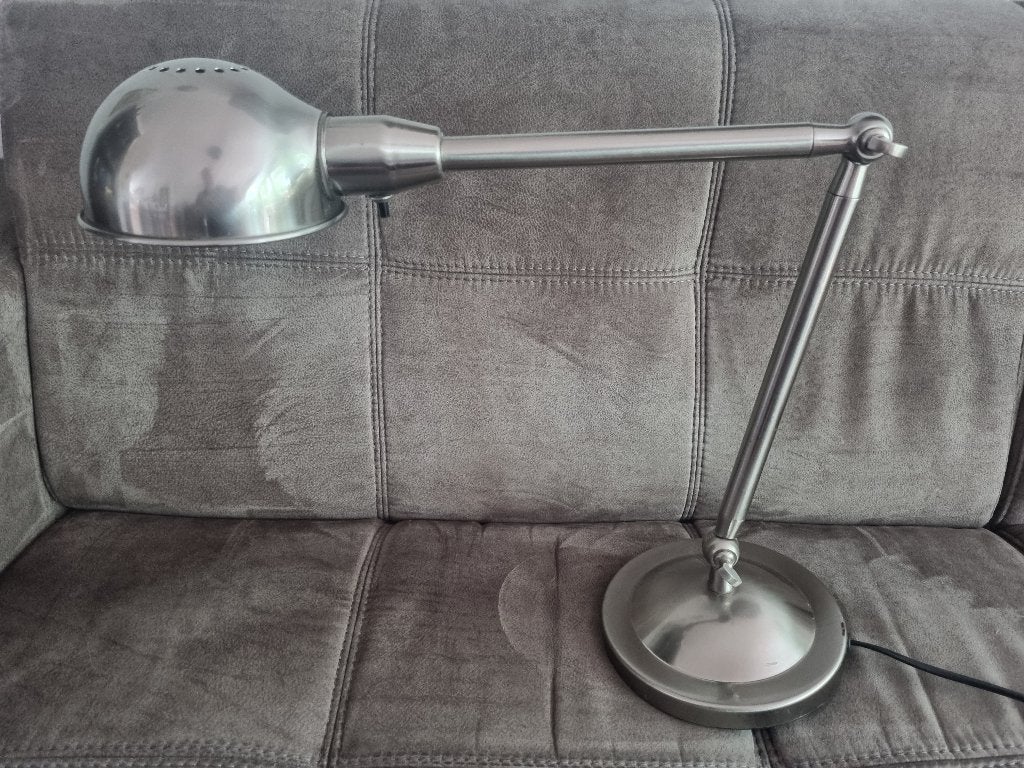 Vintage Zilverkleurige IKEA A9801 Bureaulamp., Ophalen of Verzenden